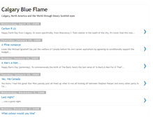 Tablet Screenshot of calgaryblueflame.blogspot.com