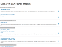 Tablet Screenshot of eskolarenarazoak.blogspot.com