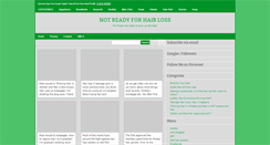 Desktop Screenshot of notreadyforhairloss.blogspot.com