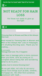 Mobile Screenshot of notreadyforhairloss.blogspot.com