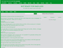 Tablet Screenshot of notreadyforhairloss.blogspot.com