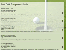 Tablet Screenshot of bestgolfequipmentsdeals.blogspot.com