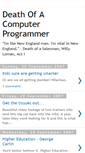 Mobile Screenshot of deathofacomputerprogrammer.blogspot.com