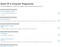 Tablet Screenshot of deathofacomputerprogrammer.blogspot.com