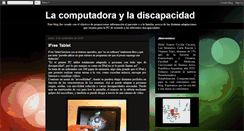 Desktop Screenshot of lacomputadorayladiscapacidad.blogspot.com