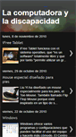 Mobile Screenshot of lacomputadorayladiscapacidad.blogspot.com