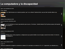 Tablet Screenshot of lacomputadorayladiscapacidad.blogspot.com