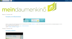 Desktop Screenshot of meindaumenkino.blogspot.com