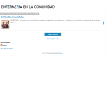 Tablet Screenshot of enfermeriaencomunidad.blogspot.com