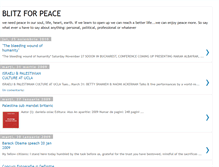 Tablet Screenshot of blitz-for-peace.blogspot.com