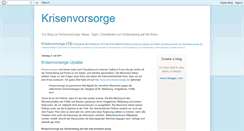 Desktop Screenshot of krisenvorsorge.blogspot.com