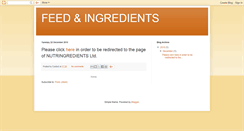 Desktop Screenshot of feed-and-ingredients.blogspot.com