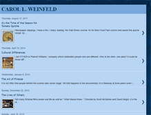 Tablet Screenshot of carolweinfeld.blogspot.com
