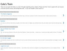 Tablet Screenshot of colestrain.blogspot.com