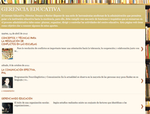 Tablet Screenshot of gerenciandoeducacion.blogspot.com