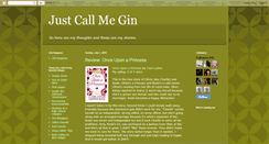 Desktop Screenshot of justcallmegin.blogspot.com