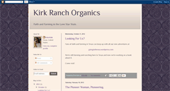 Desktop Screenshot of kirkranchorganics.blogspot.com