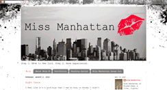 Desktop Screenshot of miss-manhattan-nyc.blogspot.com