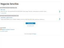 Tablet Screenshot of negocios-sencillos.blogspot.com