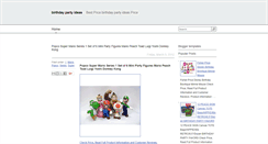 Desktop Screenshot of birthdaypartyideasnow.blogspot.com