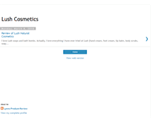 Tablet Screenshot of lush-cosmetic-reviews.blogspot.com