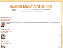 Tablet Screenshot of mcbridefamilyadventures.blogspot.com