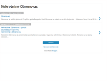 Tablet Screenshot of nekretnineobrenovac.blogspot.com