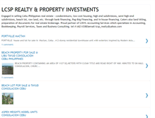 Tablet Screenshot of lcsprealty.blogspot.com