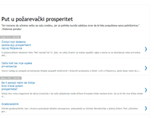 Tablet Screenshot of pozarevackiput.blogspot.com