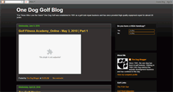 Desktop Screenshot of onedoggolf.blogspot.com