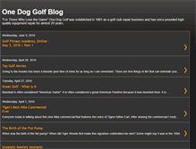 Tablet Screenshot of onedoggolf.blogspot.com