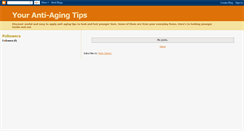 Desktop Screenshot of antiagingtoptips.blogspot.com