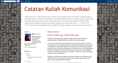 Desktop Screenshot of catatankuliahkomunikasi.blogspot.com