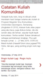 Mobile Screenshot of catatankuliahkomunikasi.blogspot.com