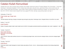 Tablet Screenshot of catatankuliahkomunikasi.blogspot.com