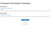 Tablet Screenshot of chiropractic-preventative-treatment.blogspot.com