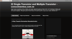 Desktop Screenshot of conocimientosmultipletransistor.blogspot.com