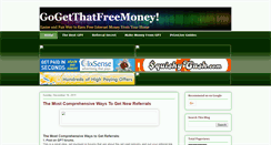 Desktop Screenshot of gogetthatfreemoney.blogspot.com