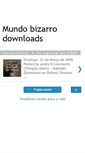 Mobile Screenshot of mundobizarrodownloads.blogspot.com