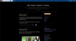 Desktop Screenshot of nextrightthing.blogspot.com