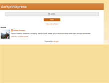 Tablet Screenshot of darkprintspress.blogspot.com