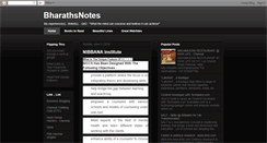 Desktop Screenshot of bharathsnotes.blogspot.com