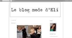 Desktop Screenshot of elifashionblog.blogspot.com