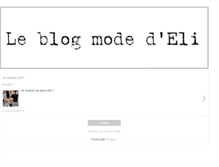 Tablet Screenshot of elifashionblog.blogspot.com
