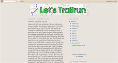Desktop Screenshot of letstrailrun.blogspot.com