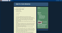 Desktop Screenshot of haitiforchristministries.blogspot.com