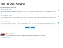 Tablet Screenshot of haitiforchristministries.blogspot.com