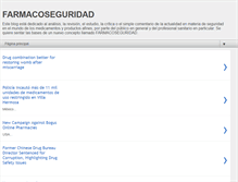 Tablet Screenshot of farmacoseguridad.blogspot.com