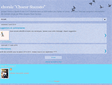 Tablet Screenshot of choeurstaccato.blogspot.com