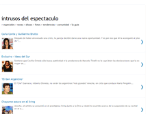Tablet Screenshot of intrusosdelespectaculo.blogspot.com